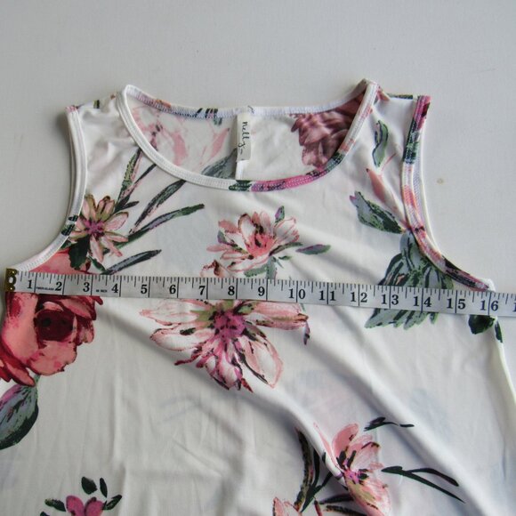 Nelly Aura Women's Floral Print Summer Sleeveless Tunic Dress w/Pockets Size S - Picture 6 of 6